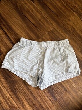 Brandy Melville Light Blue & White Striped Shorts